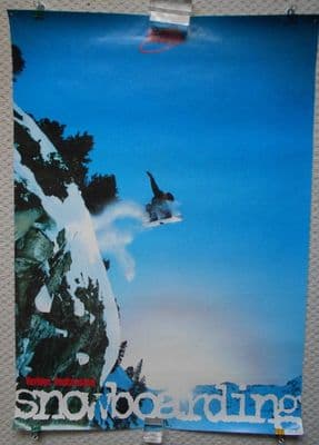 Verbier Switzerland Snowboarding Maxi Poster, c95