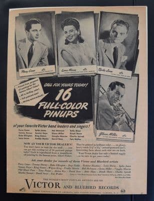 Victor and Bluebird Records (1940s) - Perry Como | Vintage Trade Ad