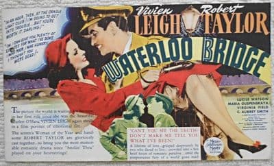 Waterloo Bridge, Flyer/Herald, Vivien Leigh, Robert Taylor, '40