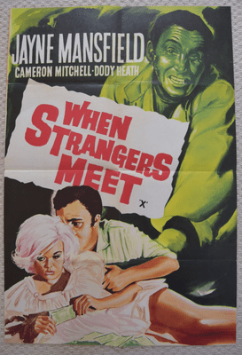 When Strangers Meet, Double Crown Poster, Incredible Jayne Mansfield image, '64