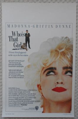 Who's That Girl, Original Belgian Movie Poster, Madonna, Griffin Dunne, '87