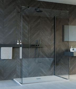 The Shower Lab View 19.3F Walk-in Shower Enclosure