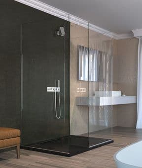 The Shower Lab View 19.3F Walk-in Shower Enclosure with End Return Panel