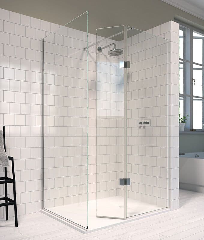 The Shower Lab View 19H Walkin Shower Enclosure with End Return Panel