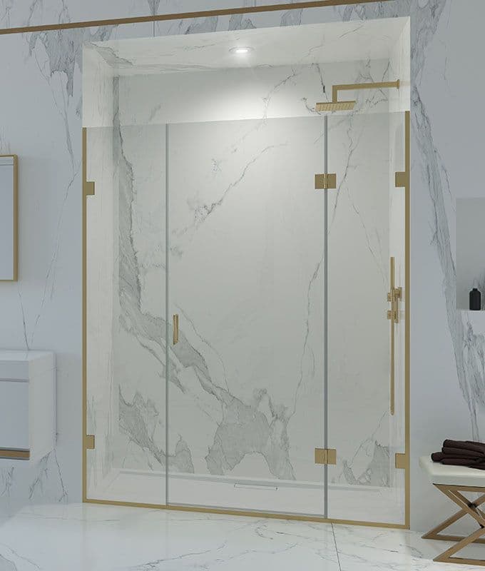 Brass Finish Shower Enclosures from The Shower Lab