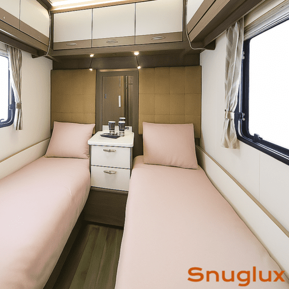 Fixed Single Bed Caravan Bedding | Tailored UK-Made Comfort