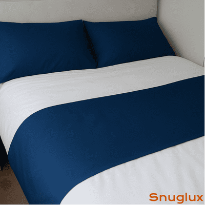 Rectangular Contrasting Band Duvet Set