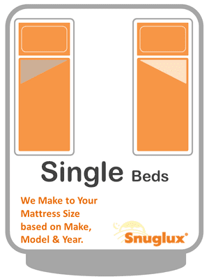 Semi-Fitted top Sheet - Fixed Single Bed