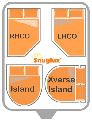 Shaped Double Beds - Caravan Bedding