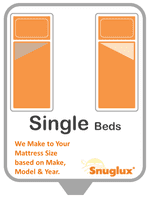 Tailored Single Bed Duvet Cover - Polycotton Percale