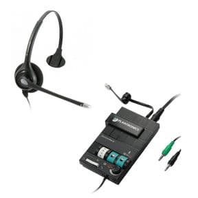 Plantronics MX-10 telephone switch and HW251N headset microphone