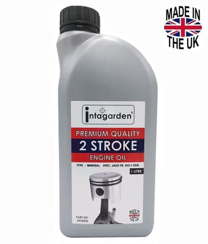 1 Litre, 2 Stroke Oil for Husqvarna, Jonsered, McCulloch, Partner, Flymo, Poulan, Weedeater Machines