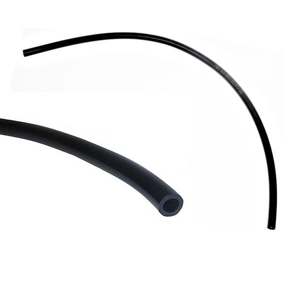 1 Metre of 3mm ID x 5mm OD Black Rubber Fuel Pipe Line Hose Tube, Trimmer, Cutter, Blower, Chainsaw
