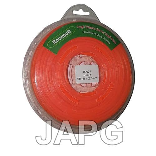 2.4mm x 90m Professional Quality Strong Nylon Grass Trimmer Strimmer Line 2.5mm ( SQUARE PROFILE )