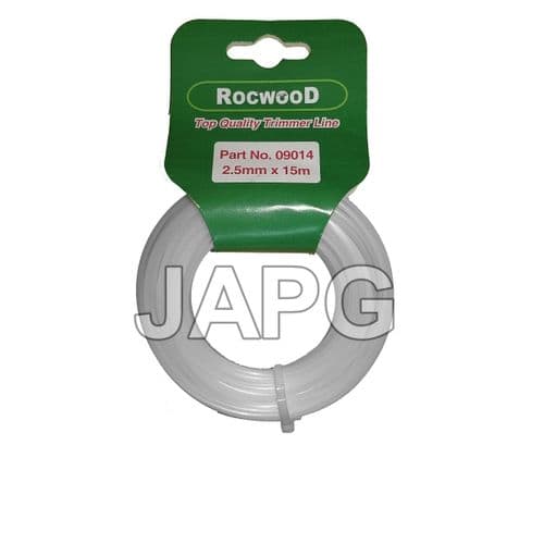 2.5mm x 15m Professional Quality Strong Nylon Grass Trimmer Strimmer Line 2.4mm ( ROUND PROFILE )