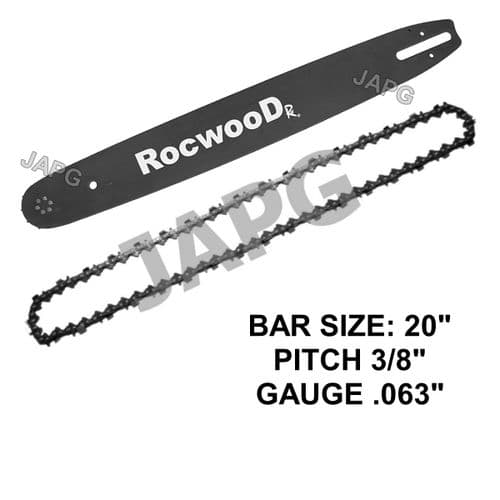 20" Bar & Chain Set for Harry ZM5410 Chainsaw Part 3/8" .063"