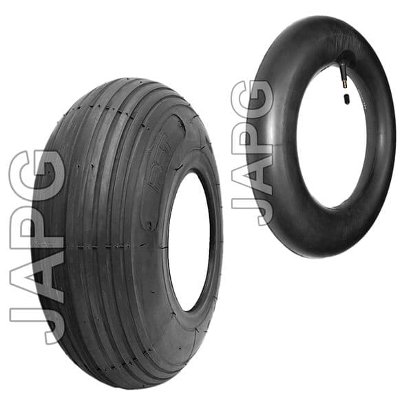 3.50-8  Ribbed Tyre & Inner Tube Set For 8