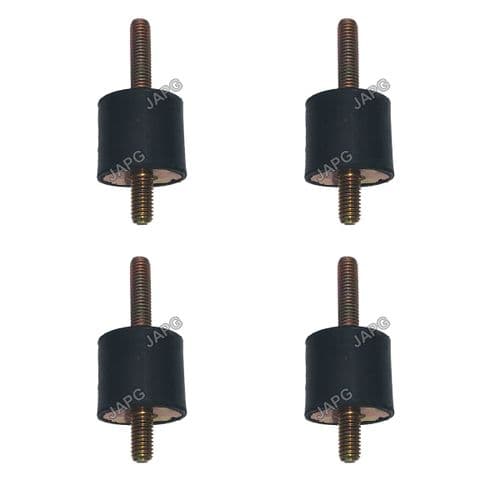 4 Pack, Anti Vibration Rubber Mounting, M8, Size 1, Engine, Generator, Pressure Washer, Water Pump