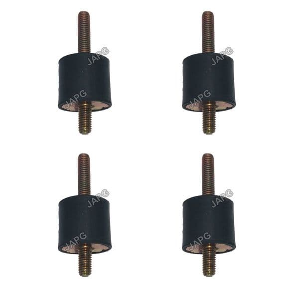 4 Pack, Anti Vibration Rubber Mounting, M8, Size 1, Engine, Generator, Pressure Washer, Water Pump