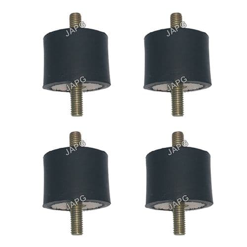 4 Pack, Anti Vibration Rubber Mounting, M8, Size 2, Engine, Generator, Pressure Washer, Water Pump