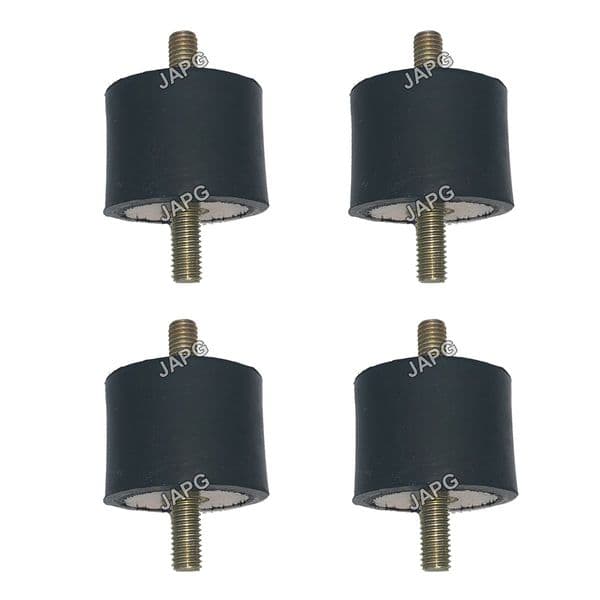 4 Pack, Anti Vibration Rubber Mounting, M8, Size 2, Engine, Generator, Pressure Washer, Water Pump