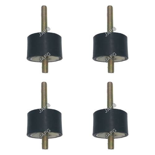 4 Pack, Anti Vibration Rubber Mounting, M8, Size 3, Engine, Generator, Pressure Washer, Water Pump
