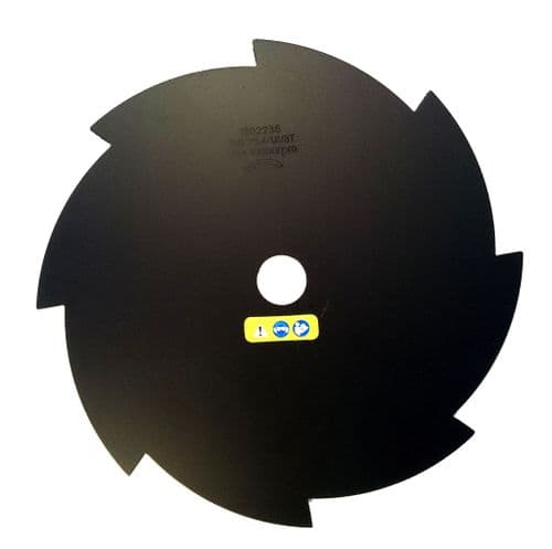 8 Tooth Metal Brush Cutter Blade, 255mm ( 10" ) x 25.4mm ( 1" ) x 1.8mm Thick