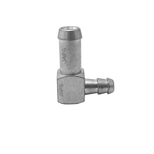 90 Degree Fuel Pipe Tank Connector Bend, MTD, Lawnflite Mower,  fits into grommet 735-0149, 935-0149