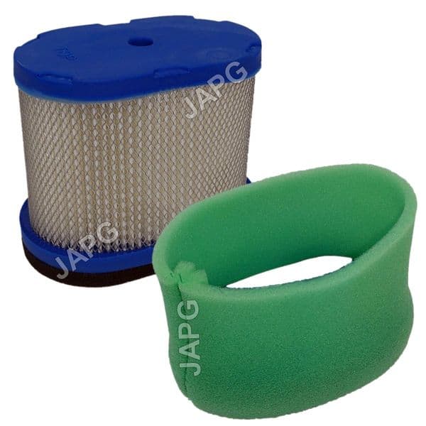 Air Filter Set For Briggs & Stratton 5.5 to 6.75hp, 825, 875 Series, 190cc OHV Engines 697029