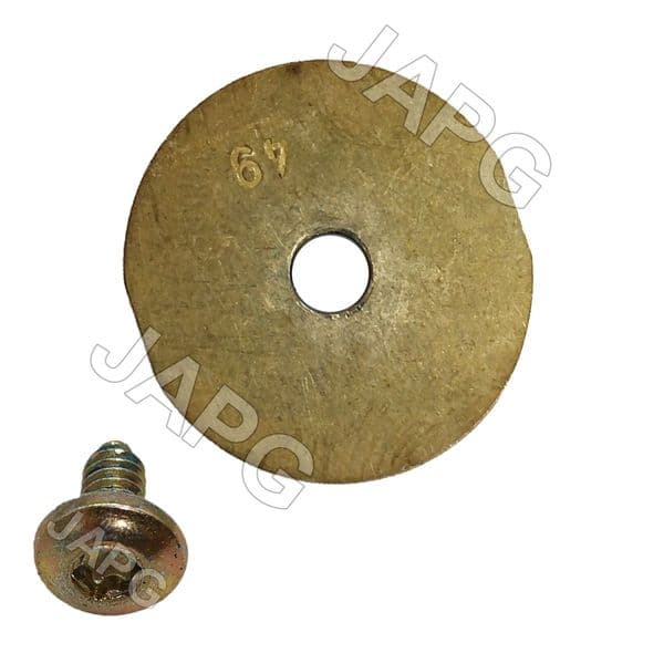 Carburettor Throttle Plate & Screw, Qualcast 35s, 43s Mower with Tecumseh AQ148, 5148 Carbs