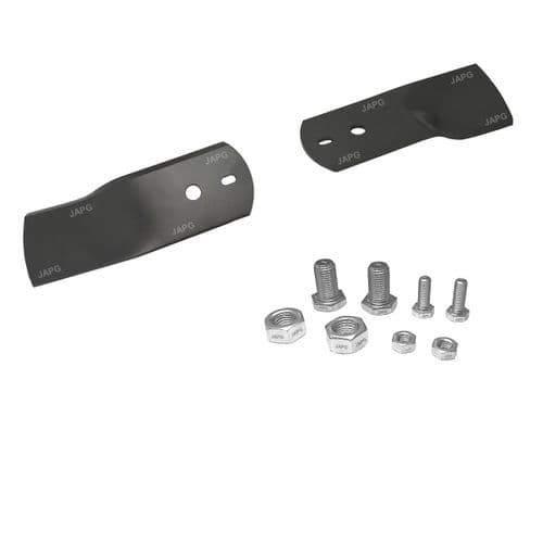 Cutting Blade & Bolt Set, Stiga Park 92M, 107M Deck, Part 1134-9074-01, 1134-9123-01