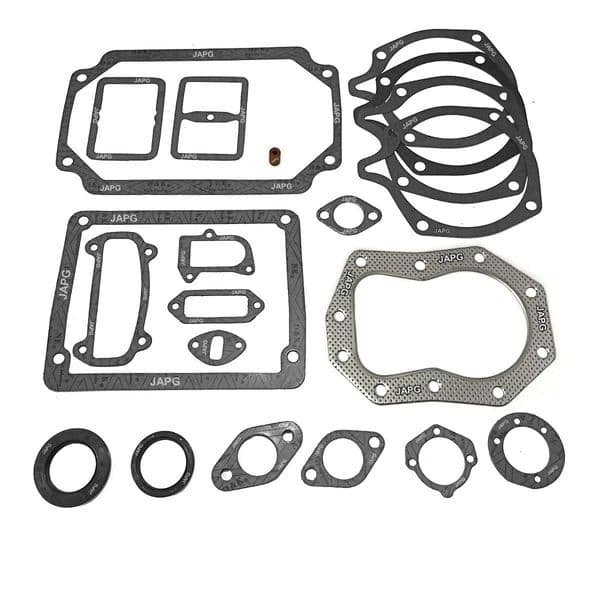 Engine Gasket & Oil Seal Set, Howard Super Gem, Kohler K341, Intake, Head, Valve, Sump, Exhaust