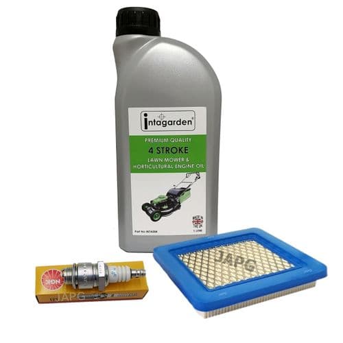 Engine Service Kit, Briggs and Stratton QUANTUM Mower Engine, Oil, Filter, Spark Plug