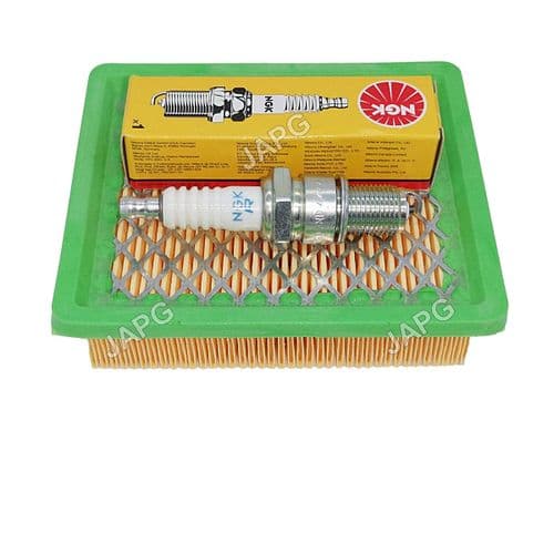 Engine Service Kit for Hyundai HYM530SPER, HYM530SPR, HYM560SPE Mower Air Filter, Spark Plug Parts