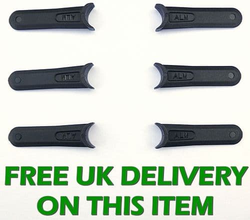 Flymo Microlite 28 Mower Plastic Cutting Blades Set Pack of 6 FLY014,  513846990, JAPG-PMB001