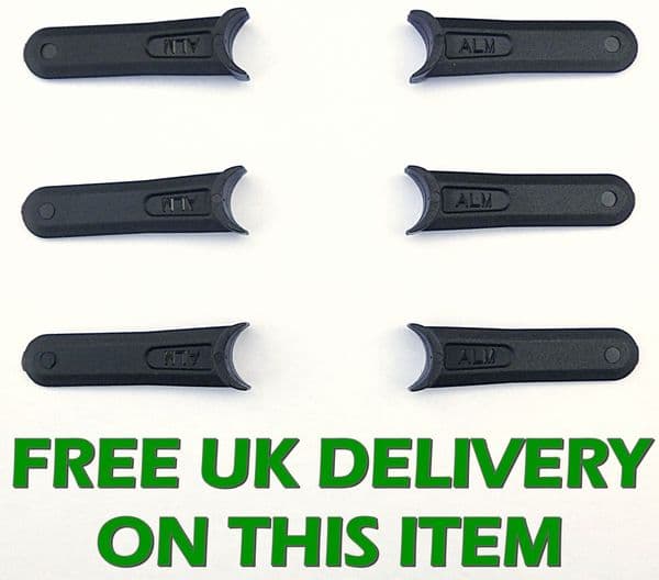 Flymo Mow N Vac 28 Mower Plastic Cutting Blades Set Pack of 6 FLY014,  513846990, JAPG-PMB001