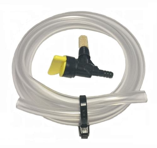 Fuel Tap & Fuel Pipe Hose, Atco, Qualcast, Suffolk, Webb Mowers, 1/4", 6mm ID