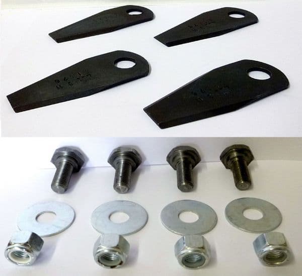 Hayter 26" Motor Scythe Lawn Mower New Cutter Blades, Bolts, Nuts Set Part no's 2779, 590