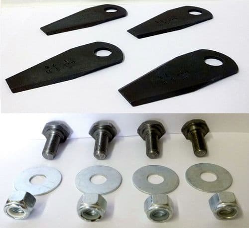 Hayter 26" Motor Scythe Lawn Mower New Cutter Blades, Bolts, Nuts Set Part no's 2779, 590