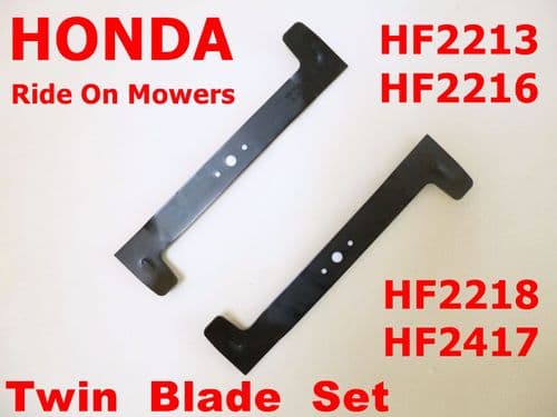 Honda HF2213, HF2216, HF2218, HF2417 Ride on tractor Mower Blades, Blade Set for 40 inch Decks 72511-VK1-A11, 72531-VK1-A11, 182004341/1, 182004340/1