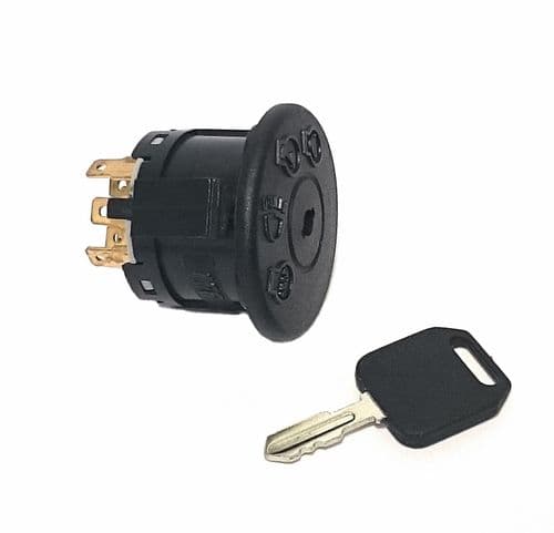 Ignition Switch & Key, Hayter DC1240, DC1440, DC1640 Mower Part 94762, MU94762, 327350, MU327350