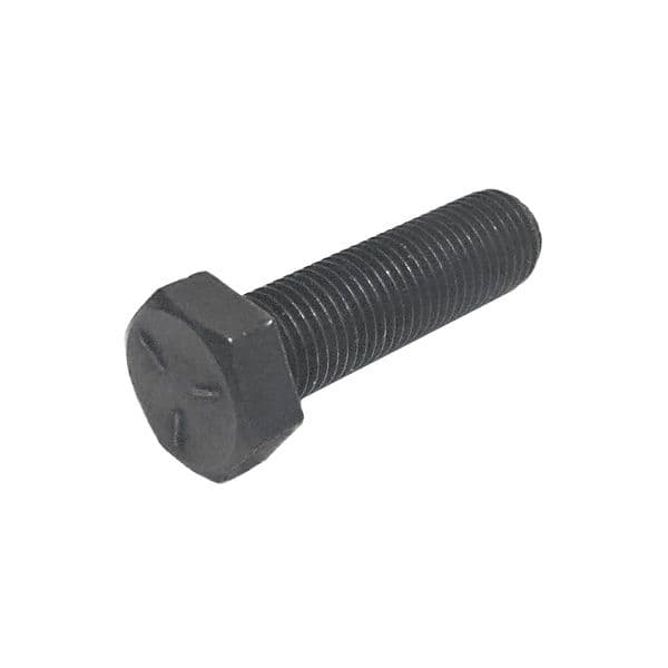 Left Hand LH Thread Hex HT Steel Bolt, 3/8