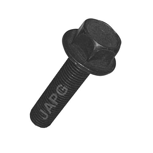 LH Thread Flanged Head Set Screw Bolt, 3/8" UNF x 24 TPI, 1.5" Long