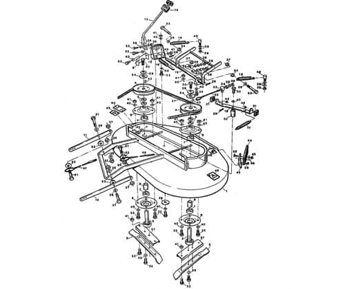 Mower cutting deck parts