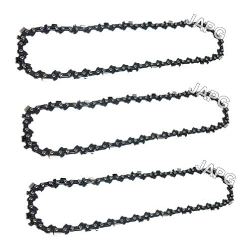 Pack of 3 x 57 Drive Link Chainsaw Chains 3/8" Pitch, 1.3mm, .050" Gauge 57DL