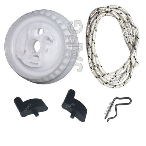 Pull Starter Repair Kit, Pulley, Rope, Rotor, Pawl, For Stihl 020, 020T, MS200, MS200T Chainsaw