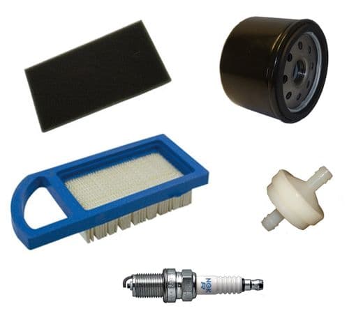 Service Kit, Air, Fuel, Oil Filter, Spark Plug, John Deere LR135 Ride On Mowers
