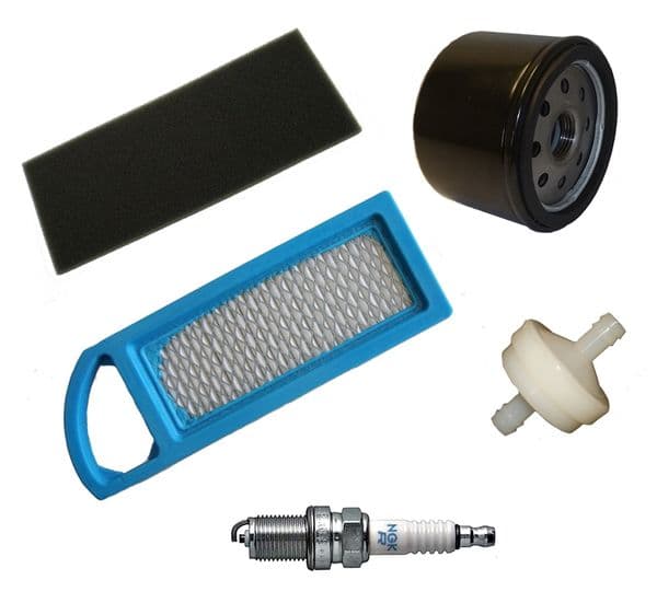 Service Kit, Air, Fuel, Oil Filter, Spark Plug, John Deere LR175 Ride On Mowers