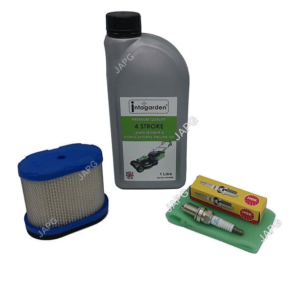 Service Kit For Briggs & Stratton 825, 875 Series, 190cc OHV Engines, Air Filter, Spark Plug, Oil