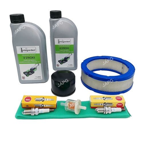 Service Kit for Briggs & Stratton Vanguard V Twin 12.5HP, 14HP, 16HP, 18HP Filters, Oil, Spark Plugs